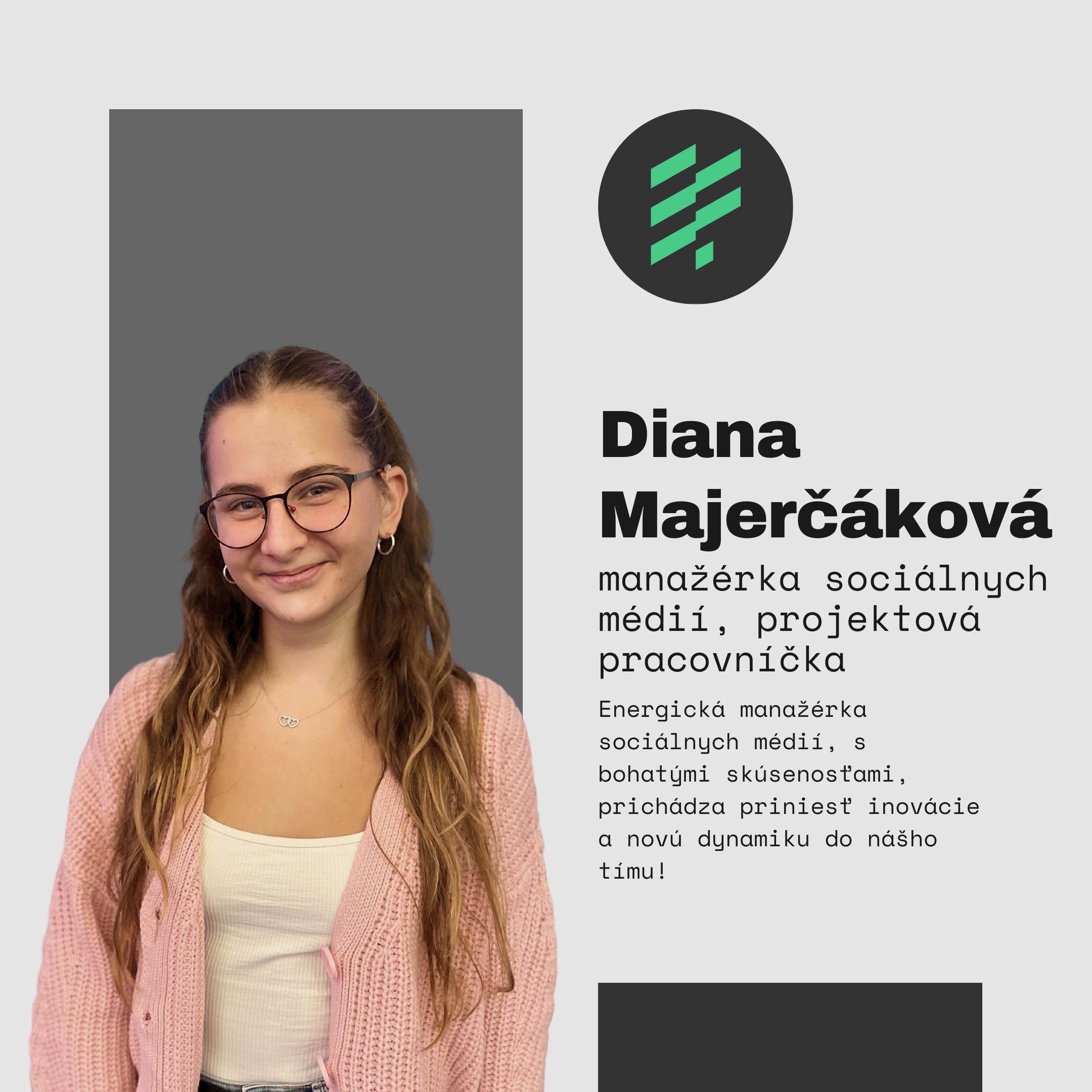 Innosign srdečne víta Diana Majerčáková manažérka sociálnych médií a